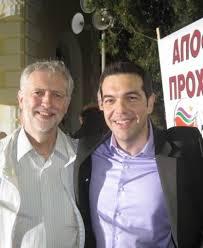 Jeremy Corbyn with Syriza's leader Alexis Tsipras