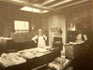 Tom Keell and Alfred Marsh in the Freedom Press office