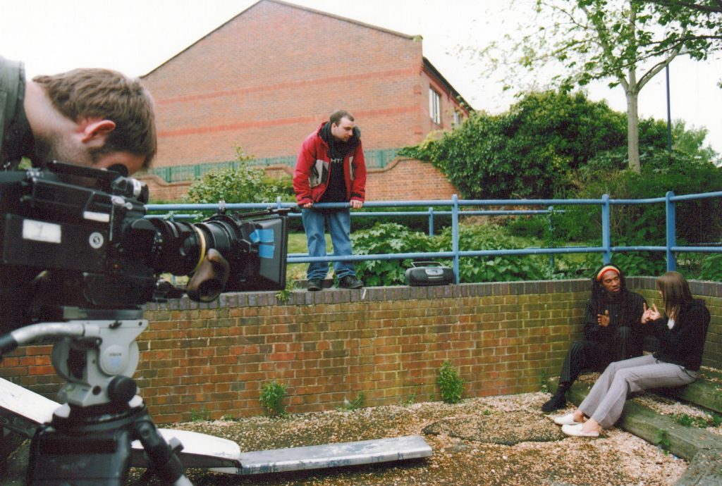 Photo of Benjamin Zephaniah during an interview