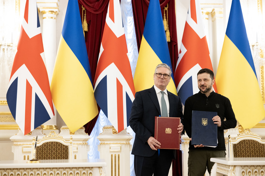 Starmer and Zelensky at Downing Street last month 
