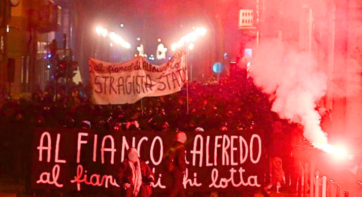 Italy: 18 anarchists sentenced for Alfredo Cospito solidarity demo