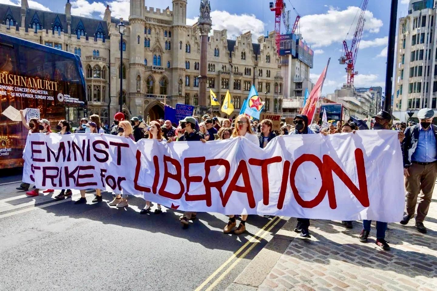 Feminists confront London's March for Life